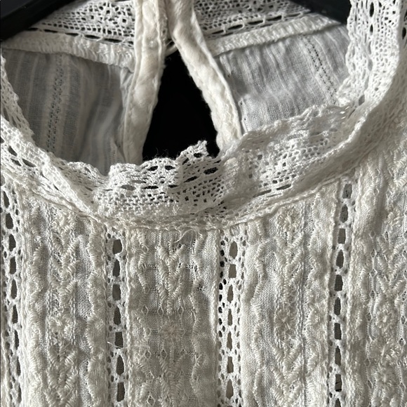 Abercrombie & Fitch Off White Embroidered Blouse - Picture 5 of 7